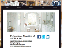 Tablet Screenshot of performanceplumbingswf.us